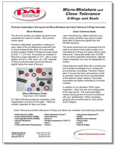 Precision Associates Micro Seals PDF